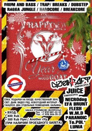 Новогодняя вечеринка в Street art bar Propaganda 31 декабря 2014